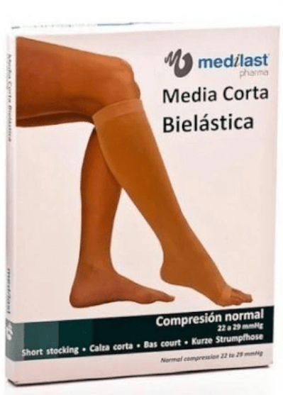 Medilast Media Corta Compresión Normal Talla G (sin puntera)