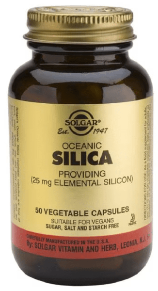 Solgar Sílice Oceánico 25 Mg 50 Cápsulas Vegetales