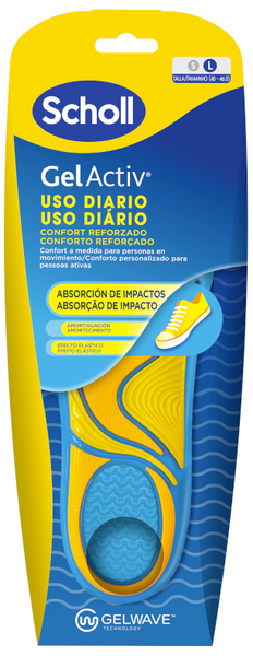 Scholl Plantillas Gel Activ Hombre Tecnología GelWave 1 Par (Talla 40-46,5)