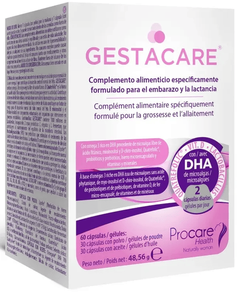 Procare Health Mujer Rojos Gestacare 60 Cápsulas