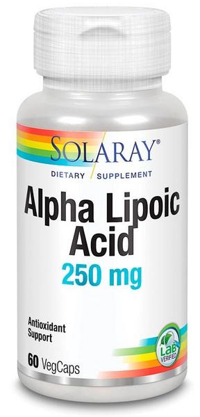 Imagen de Solaray Ácido Alpha Lipoico 250mg - 60 Cápsulas 🌱 en OfertitasTOP