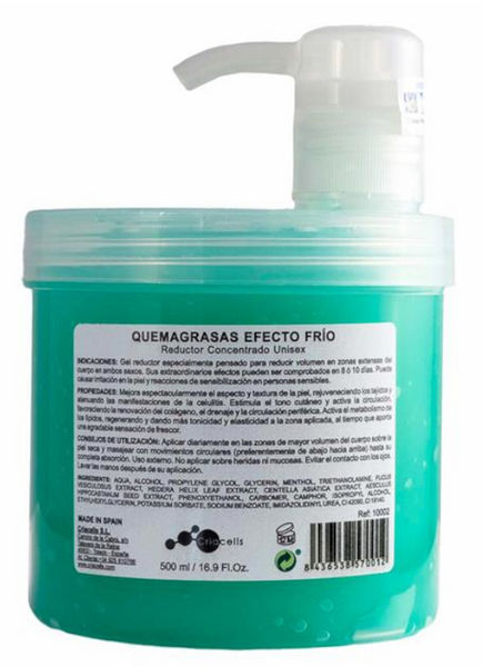 Ynsadiet Gel Quemagrasas Efecto Frío 500ml