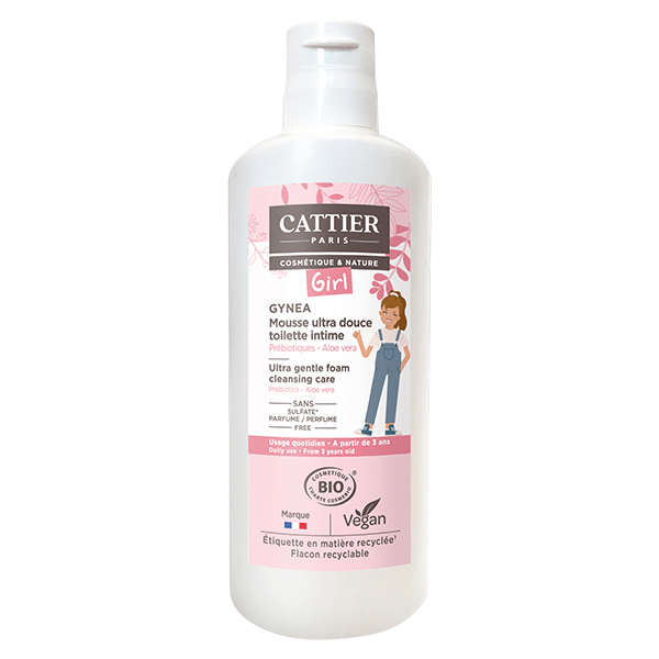 Gynéa Girl Mousse Ultra Douce Toilette Intime Bio 150ml 4