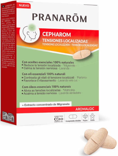 Pranarom Aromalgic Cepharom 8 Comprimidos