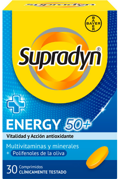 Supradyn Energy 50+ Vitaminas Y Energía 30 Comprimidos