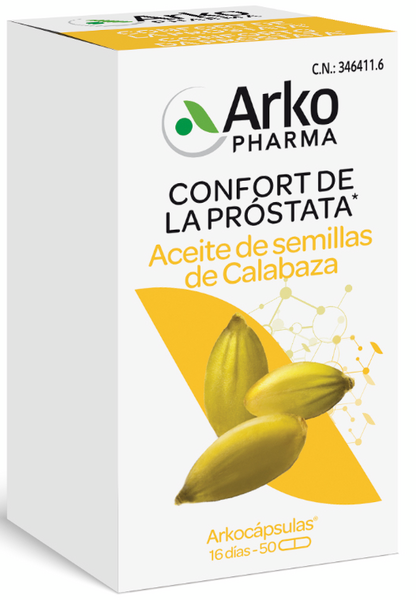 Arkocápsulas Aceite Semillas De Calabaza 50 Cápsulas