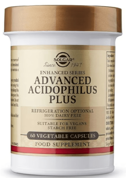 Solgar Acidophilus Plus Avanzado 120 Cápsulas Vegetales