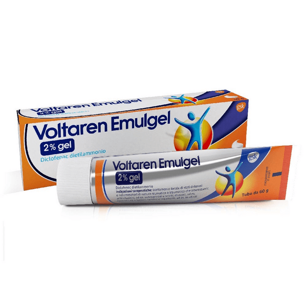 Voltaren Emulgel 2% Antinfiammatorio Diclofenac Dolori Articolari Mal di Schiena Gel 60 g
