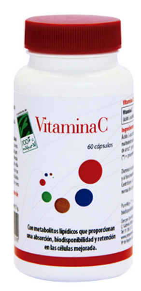 100% Natural Vitamina C  60 Cápsulas