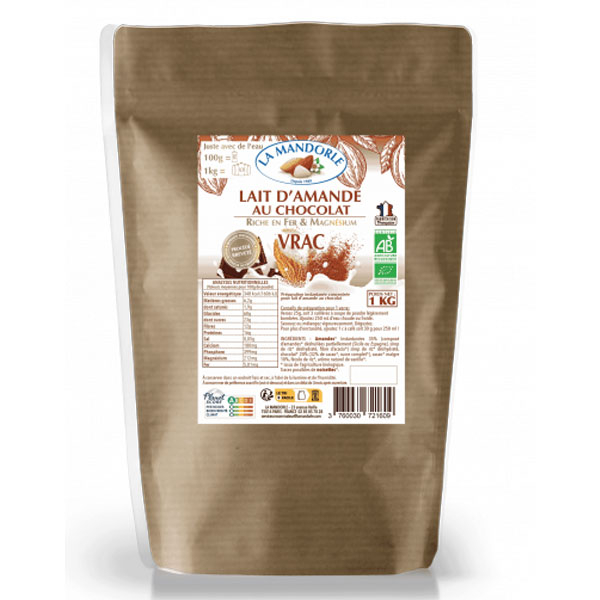 Lait d'Amande et Chocolat - Vrac 1KG (12,5L)