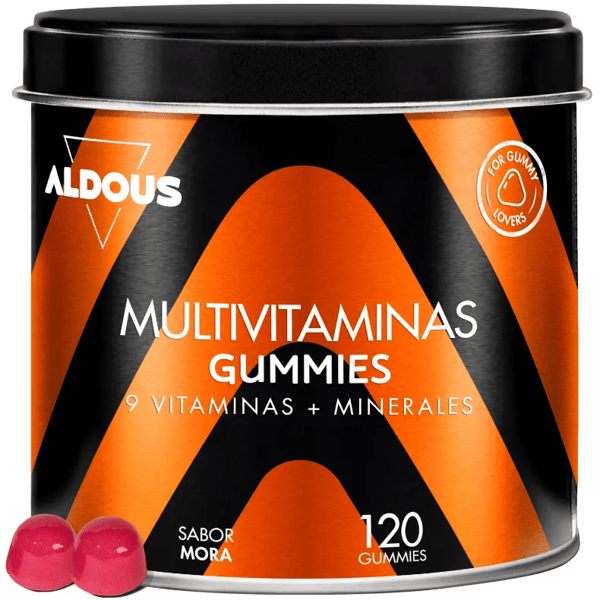 Aldous Multivitaminas Sabor Mora 120 Gummies