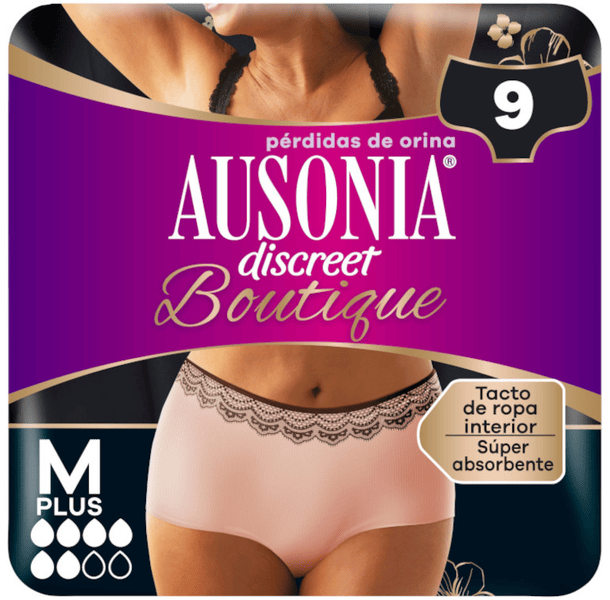 Ausonia Mujer Discreet Boutique Plus Incontinencia Talla M 9 Uds