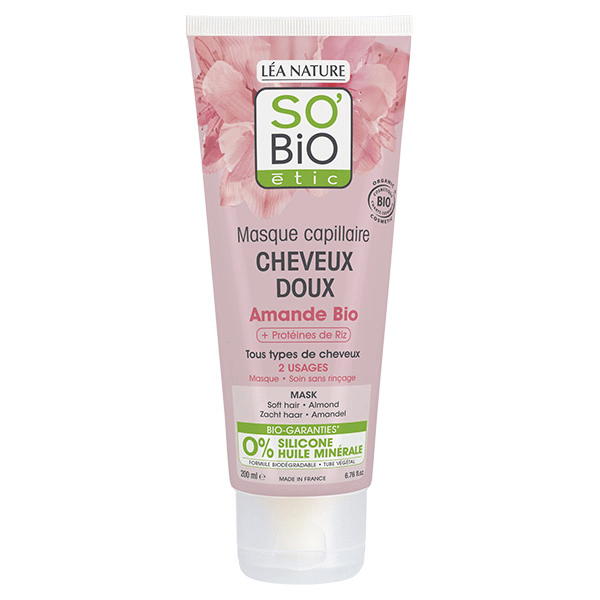 So'Bio Étic Masque Crème Cheveux Doux Amande Bio 200ml 2