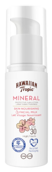 Hawaiian Tropic Sun Milk Mineral Face SPF30 50 Ml