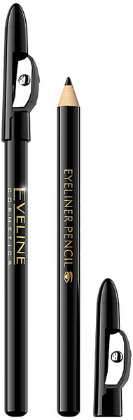 Eveline Cosmetics Lápiz De Ojos Negro 1 Ud