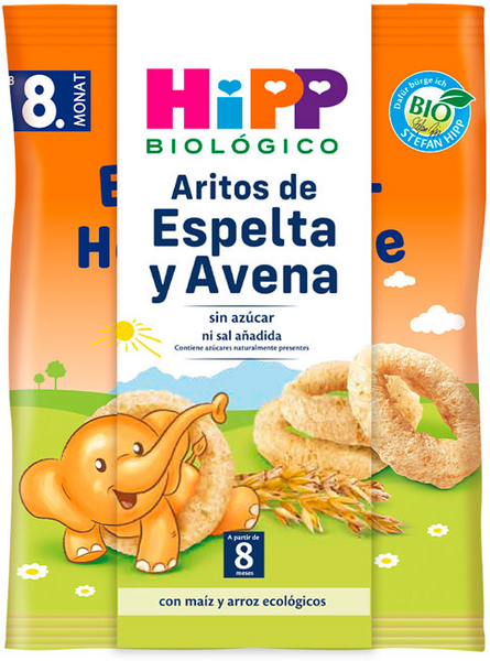 HiPP Aritos De Espelta Y Avena +8m BIO 30 Gr