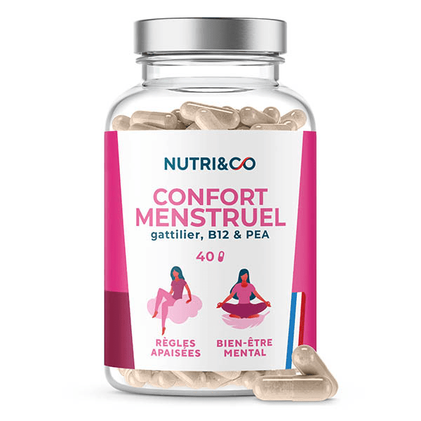 Nutri&Co Confort Menstruel Règle Douloureuses SPM & Confort du Cycle 40 gélules 4