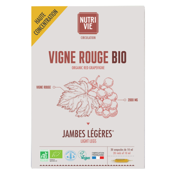 Vigne Rouge Bio 20 ampoules