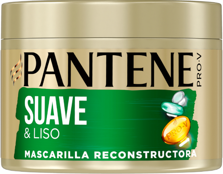 Pantene Pro-V Suave & Liso Mascarilla Reconstructora Keratina 500 Ml
