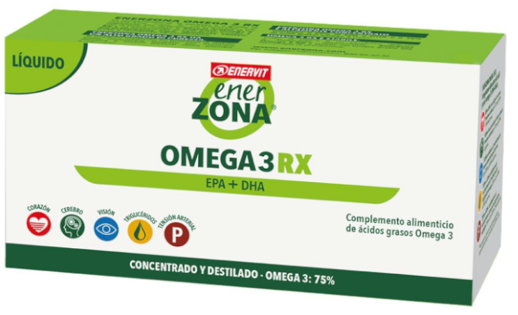 Enerzona Omega 3 RX Aceite De Pescado Líquido 3x33,3ml