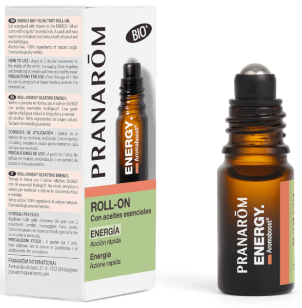 Pranarôm Aromaboost Energía Bio Roll-On 5 ml