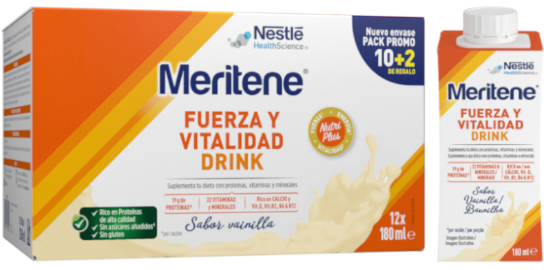 Meritene Pack Drink Vainilla 12x125ml