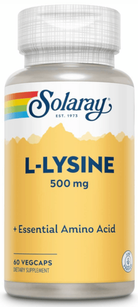 Solaray L-Lysine 500 mg 60 Cápsulas Vegetales