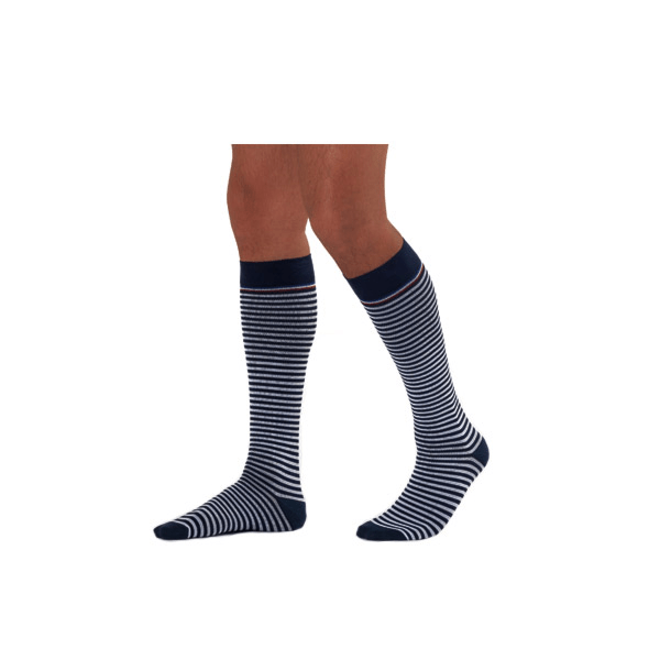 Marinière Homme Chaussettes Classe 2 Taille L Normal Bleu