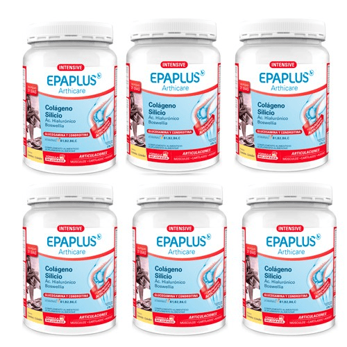 Epaplus Intensive Colágeno+Glucosamina+Condroitina Polvo 6 Botes