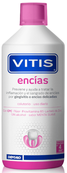 Vitis Rojas Colutorio Encías Sin Alcohol 1 Litro