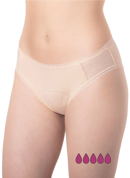 Inca Farma Braguita Menstrual Adulto Absorción Super Nude Talla S