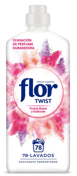 Flor Twist Suavizante Concentrado Frutos Rojos 78 dosis