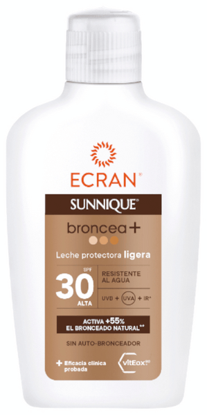 Ecran Sunnique Broncea+ Leche Protectora SPF30 200 ml