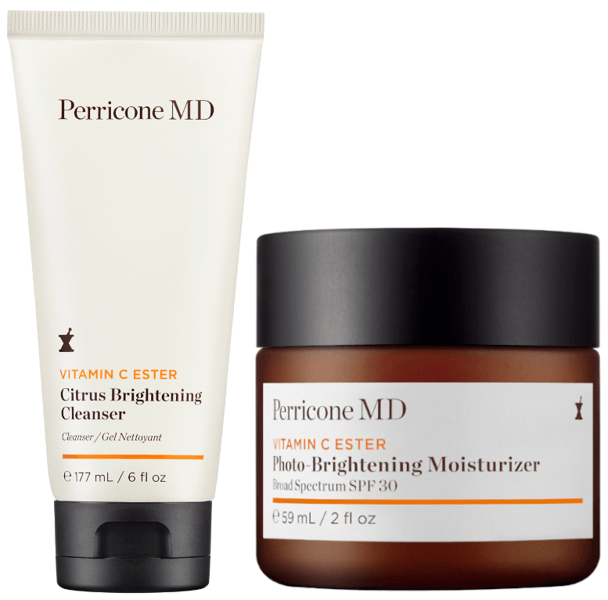 Perricone Vitamin C Ester Photo-Brightening Moisturizer SPF30 59 ml + Citrus Brightening Cleanser 17 ml