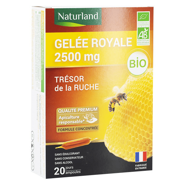 Gelée Royale 2500mg Bio 20 ampoules