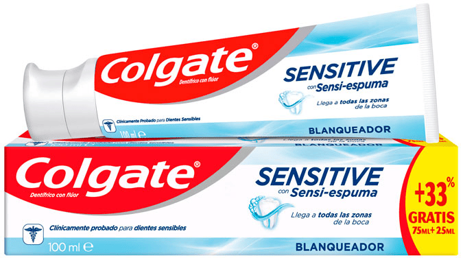 Colgate Sensitive Blanqueador Sensi-Espuma Pasta Dentífrica 100ml