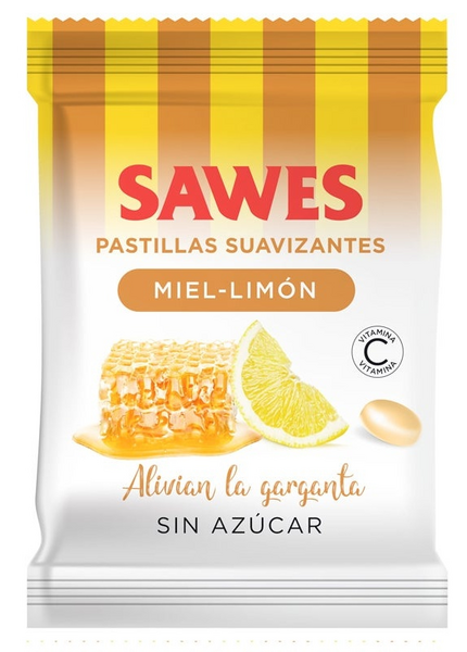 Sawes Caramelos Miel Limón Sin Azúcar 50g