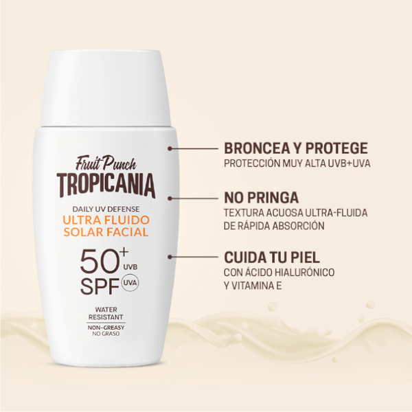 Tropicania Protector Solar Facial Ultra-Fluido SPF50+ 50ml