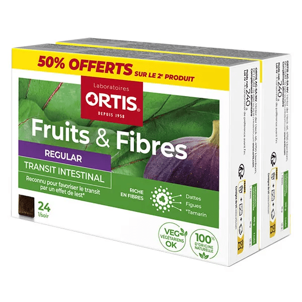 Transit Intestinal Fruits & Fibres Regular Lot de 2 x 24 cubes 3