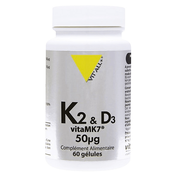 K2 & D3 VitaMK7® 50µg 60 gélules 3