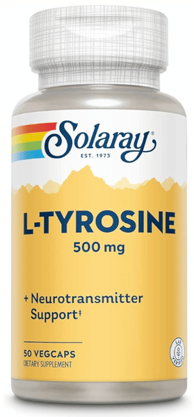 Solaray L-Tirosina 500 mg 50 Cápsulas Vegetales