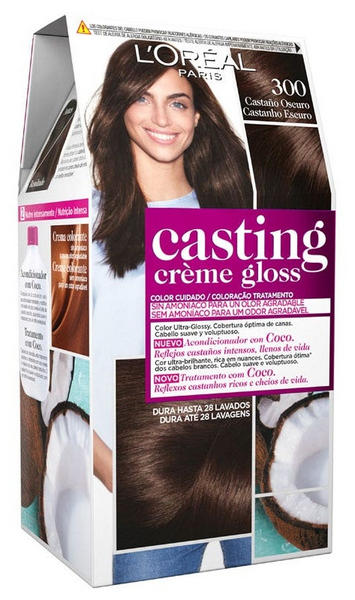 L'Oréal Casting Crème Gloss Tinte Nº 300 Castaño Oscuro