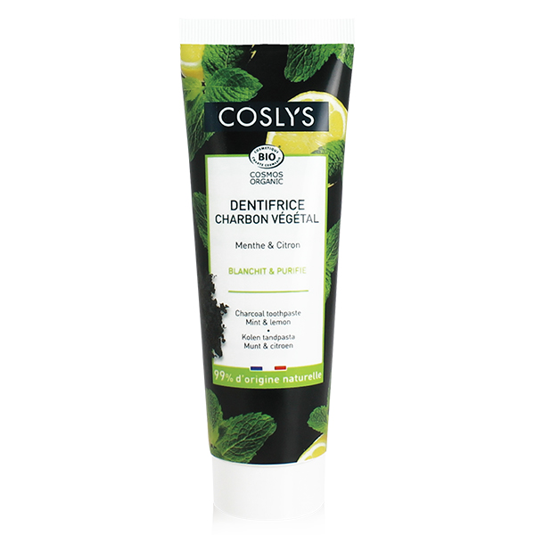 Dentifrice Charbon Menthe Citron Bio 100g