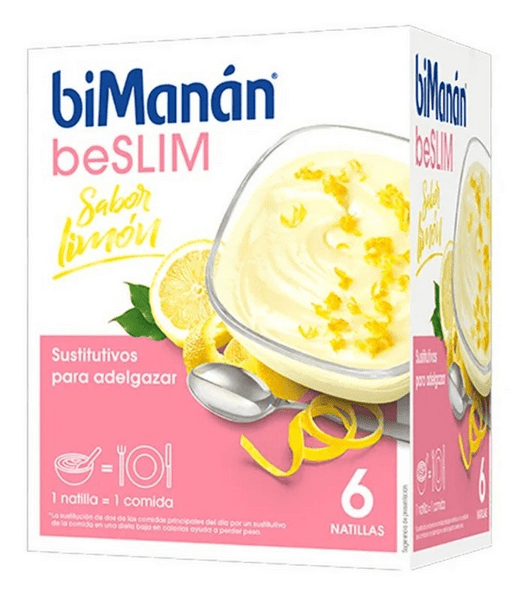 Bimanán Beslim Natillas Sabor Limón 6 Sobres