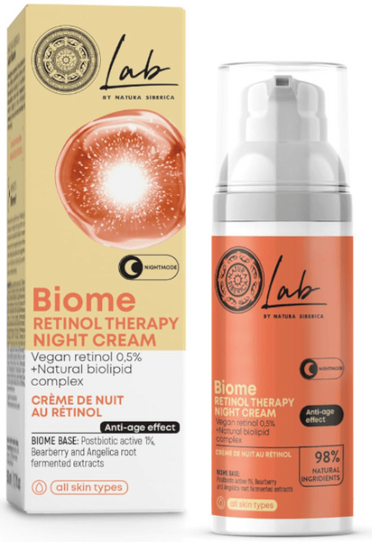 Natura Siberica Lab Biome Crema Noche Terapia de Retinol 50 ml