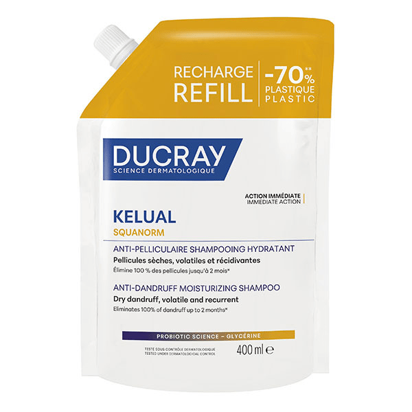 Kelual Squanorm Shampooing Hydratant Anti-pelliculaire Eco-Recharge 400 ml 5