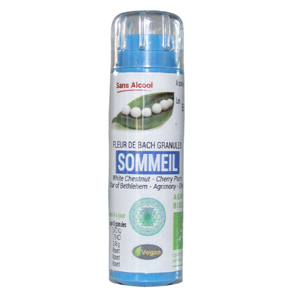 Kosmeo Complexe Fleurs de Bach 0% Alcool Sommeil Bio 120 granules