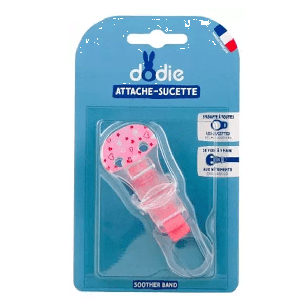 Sucette Accessoire Attache Sucette Crochet Rose Bleu 3