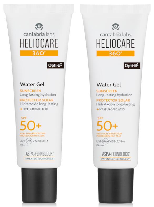 Imagen de Heliocare 360 Water Gel protector SPF50+ 2x50 ml en OfertitasTOP