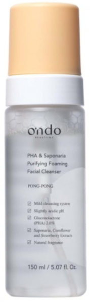 Ondo Beauty PHA & Saponaria Purifying Foaming Cleanser 150 Ml